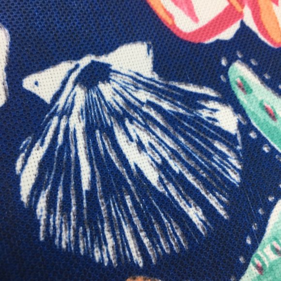 4 Sigrid Olsen Starfish Seashell Beach Placemats In/Outdoor Pink Turquoise 13x19 - Picture 8 of 11